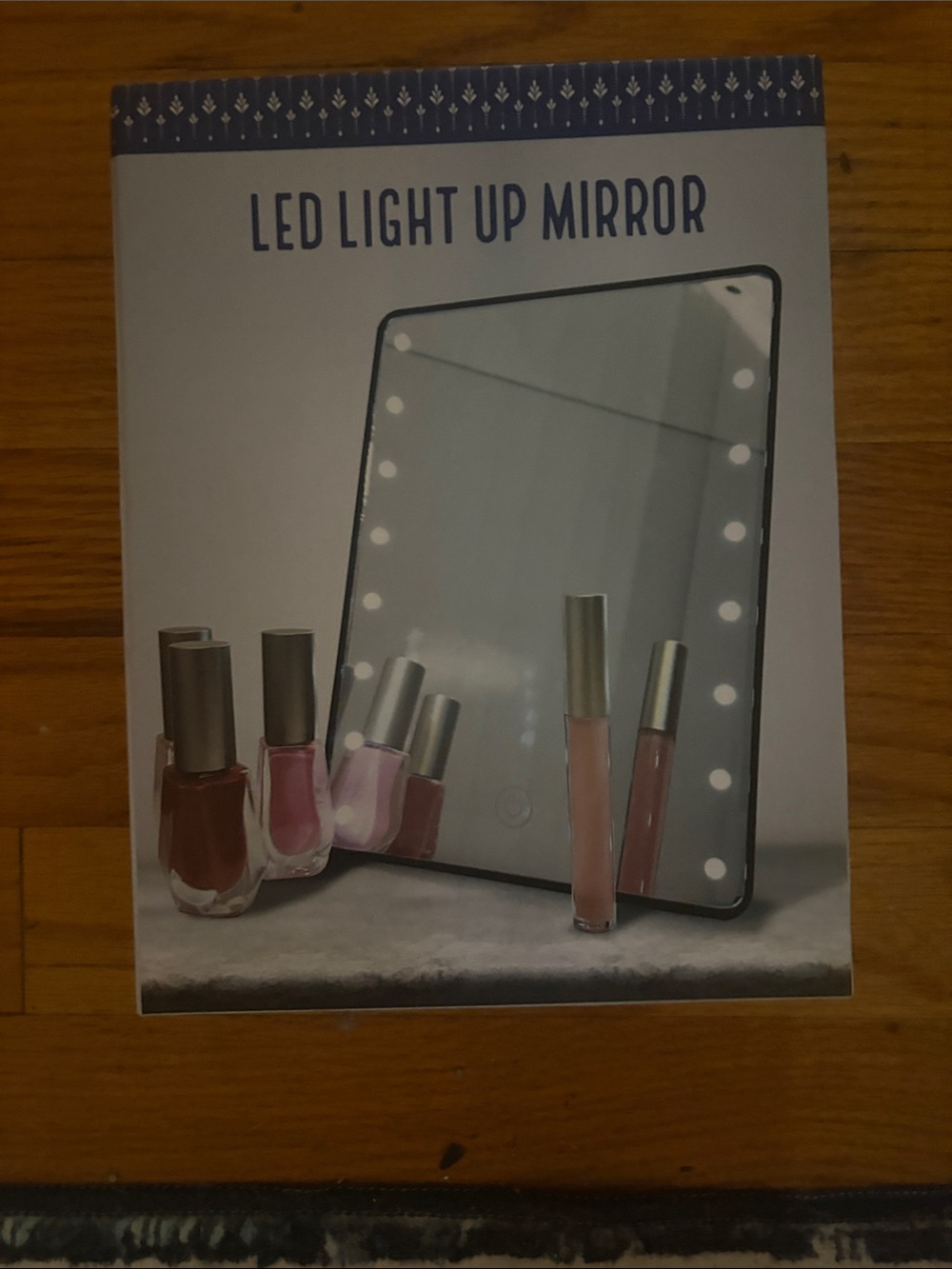 LED Light Up Vanity Mirror - Black